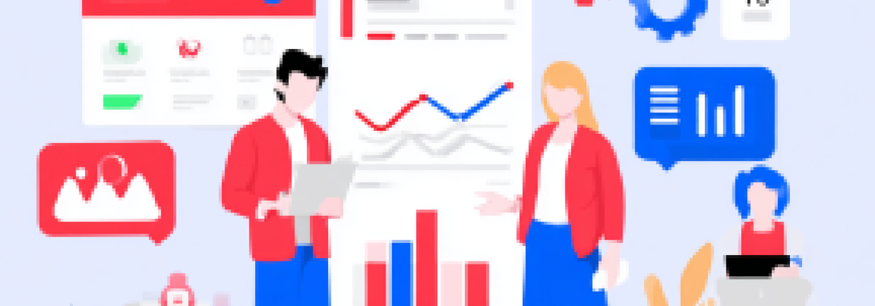 Before: low-resolution AI-generated illustration exported for large-format banner print
